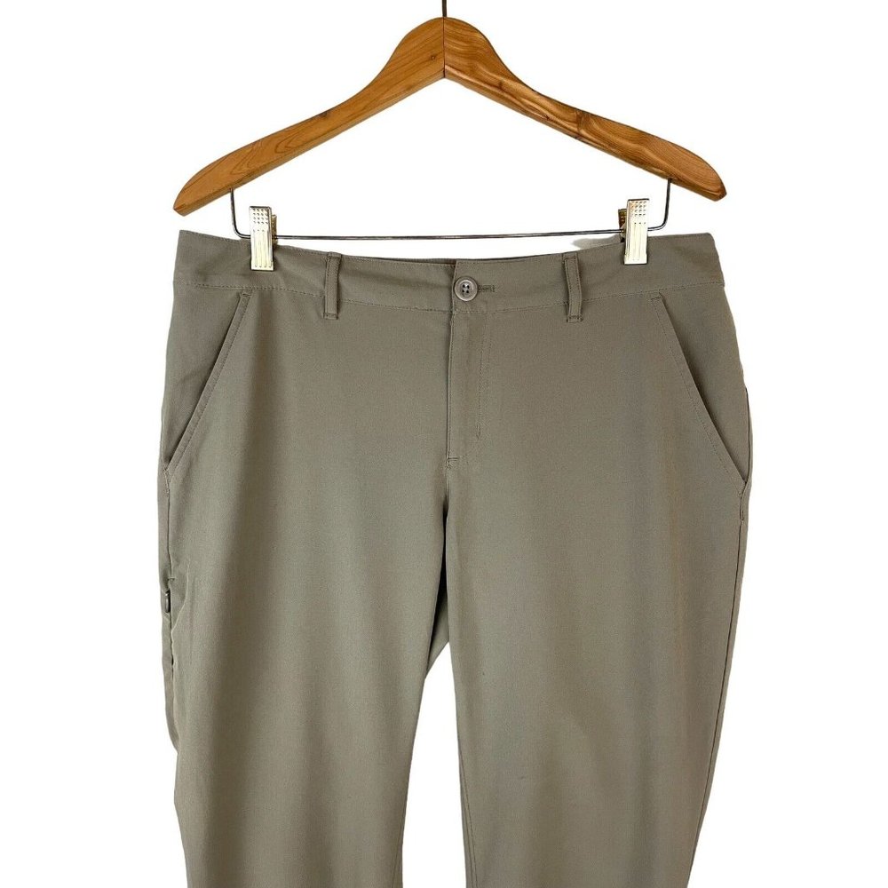Eddie Bauer Travex Pants Women Size 8 Brown Slightly Curvy Fit Pockets Outdoor - Picture 2 of 16